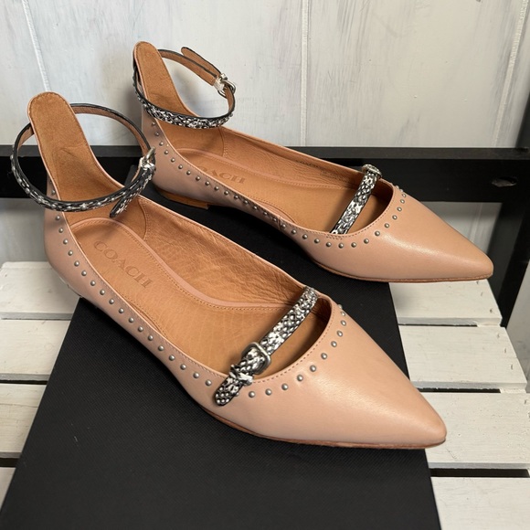 Coach Jody Nude-Beechwood/2 Embossed Straps, Size 7.5, Very Flattering, NWB, NEW - Picture 4 of 9